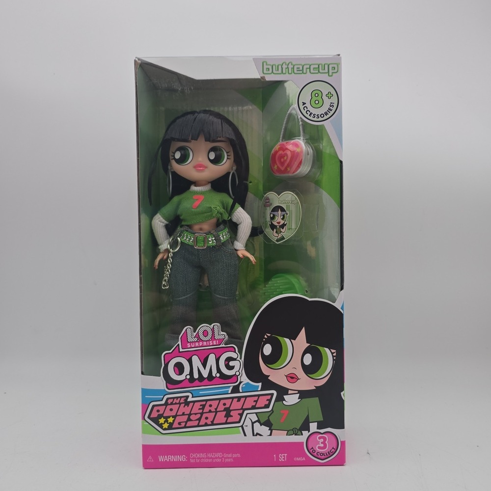 LOL‎ Surprise OMG The Powerpuff Girls Buttercup Doll MGA 8 Accessories New